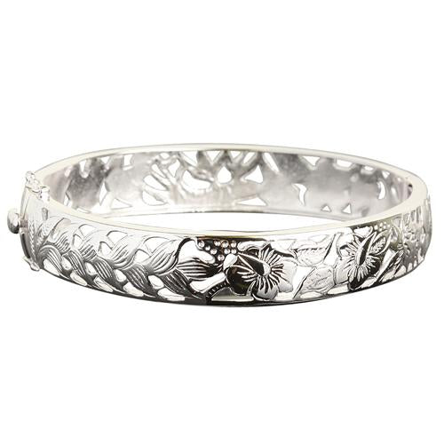 7Plumeria Honu Go Around Open Bangle buy 925