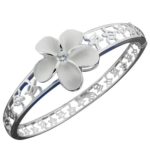 7Plumeria Honu Go Around Open Bangle buy 925