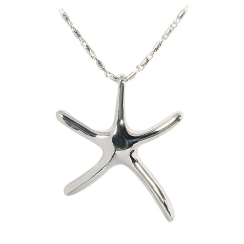 14K White Gold Starfish Pendant (S/L) (Chain Sold Separately