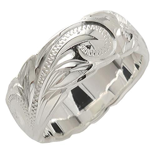 Sterling Silver 925 Hawaiian Tricolor Rhodium 3 Plumeria Flower Ring With CZ